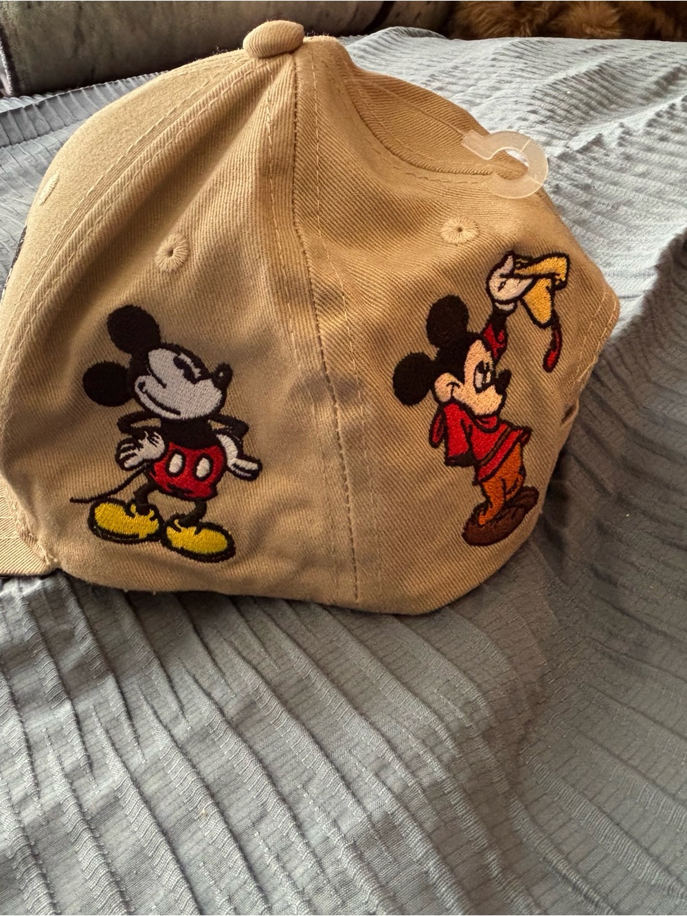 Disney Tan Baseball Cap with Embroidered Mickey Mouse - Picture 2 of 5